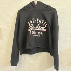 AUTHENTIC Be free ロゴ パーカー ブラック