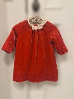 ボンポワン　ベルベットワンピース