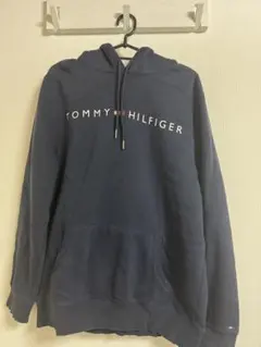 TOMMY HILFIGER ロゴ プルオーバー パーカー ネイビーのサムネイル