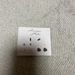 American Holic スタッドピアス 4点セット