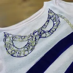 ツモリチサト⭐︎薄手ストライプ長袖TシャツTSUMORI CHISATO ピンクのサムネイル