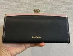 極美　ポールスミス　長財布　小銭入＆カード入充実　ブラック×ピンクのサムネイル