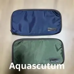 Aquascutum トラベルポーチ 2点セット