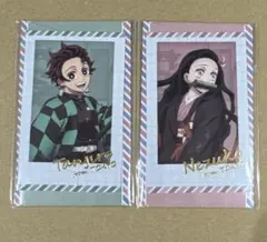 鬼滅の刃　ダイニング　お楽しみくじ WTチェキ風ブロマイド　竈門炭治郎　禰豆子