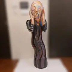 ムンクの叫び　置き物　フィギュア　美術館で購入 Amazon.co.jp: ムンクの叫び 37㎝小型レプリカオブジェ絵画置物