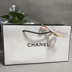 CHANEL シャネル ショッパー リボン付き 中サイズ 紙袋 ギフト袋