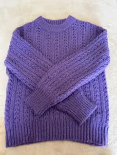 Te chichi パープル 紫 ニット