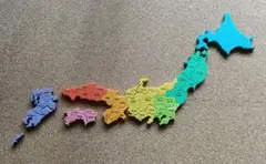 くもんの日本地図パズル　基本ピース（8色）47ピースまとめ売り