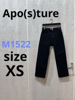 M1522 Apo(s)ture レギュラーストレートデニム ブラックデニム