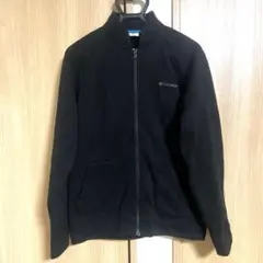 美品 コロンビア ニット風 フリース ジャケット 黒 L セーターライク 快適