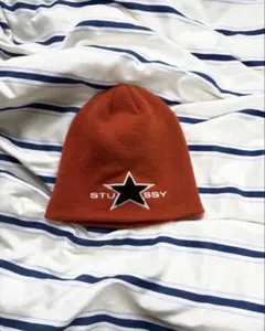 STUSSY スター刺繍 ニット帽 ビーニーのサムネイル