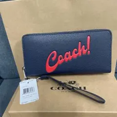 Coach 長財布 ネイビー