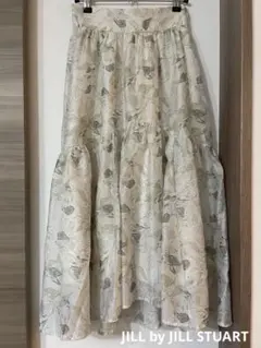 JILL by JILL STUART ラインリーフプリントスカート
