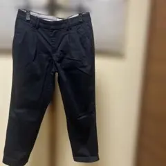 ネイビー プリーツ入り カジュアルパンツ
