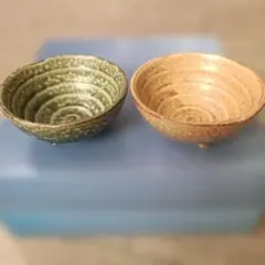 三つ足 小鉢 2個セット 陶器 和食器