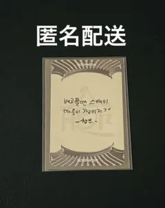 straykids スキズ チャンビン 合 hop popup メッセージカード