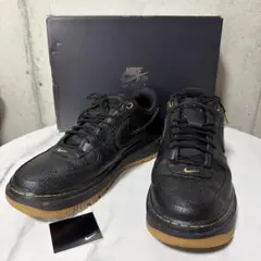 NIKE AIR FORCE 1 ブラック レザー スニーカー