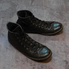 コンバース　オールスタースリムレザーハイカット ブラック　黒　26.5cm