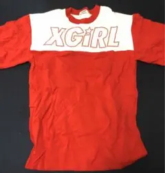 X-girlStages ロゴ Tシャツ 赤/ホワイト