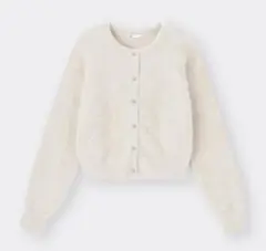 GUシャイニークルーネックカーディガン S