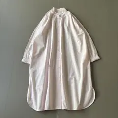 【美品】Natural by CLIP コットンシャツワンピース　ゆったり