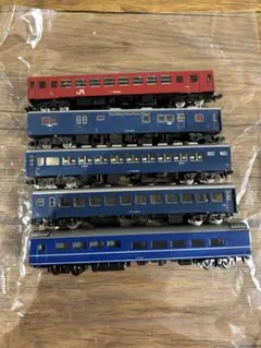 KATO TOMIX Nゲージ 鉄道模型 客車 5両セット　ジャンク　現状品①のサムネイル