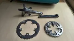 DURA-ACE 175mm NJS 落車無し　クランクセット SHIMANO DURA-ACE 175mm NJS ピスト クランクセット - メルカリ