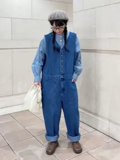 サマンサモスモス デニムサロペット