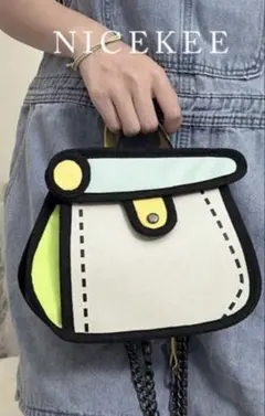 カラフル手提げショルダーバッグ