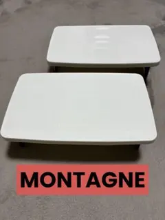 【MONTAGNE】折りたたみミニテーブル 2セットのサムネイル
