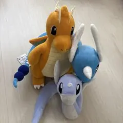ポケモン ぬいぐるみ 3種セット カイリュー ハクリュー ミニリュウのサムネイル
