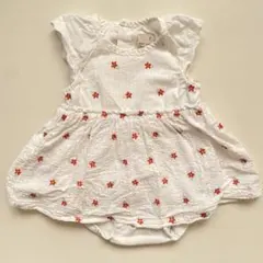 petit main 花柄ロンパース 70