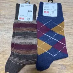 UNIQLO メンズ レギュラーソックス 2足セットのサムネイル