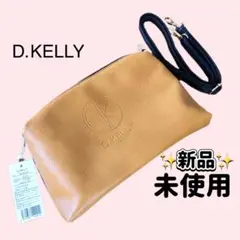 【新品/未使用】D.KELLY バイカラーショルダーバッグ マスタード/ブラック