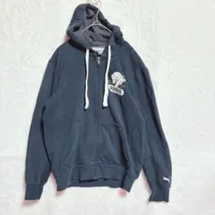 プーマ　ネイビー フルジップパーカー　S ロゴ入り
