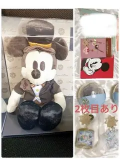 ミッキーGODIVAコラボぬいぐるみ、ダッフィー、周年ガチャガチャセット