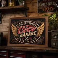 Coco Garage アメリカンレトロ ポスター ガレージ アートフレーム
