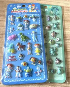 トイ・ストーリー＆モンスターズ・インク ぷくぷくシール 2セット