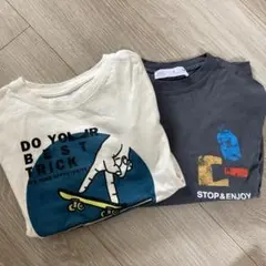 ZARA スケートボードデザイン Tシャツ 2枚セット