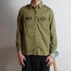 CURRENT/ELLIOTT ミリタリーシャツ スタッズ グランジ/IW174