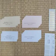 結婚式　招待状　付箋·シール·料金別納郵便