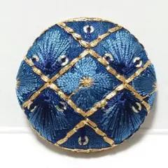 インド刺繍　№2733　青花　㊳ミリ