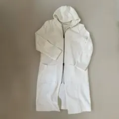 セール中❗️【美品】キャサリンロス　ホワイト フード付きロングカーディガン
