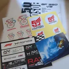 Honda HRC ステッカー・クリアファイル シトロエンポストカード 全5点
