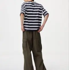 GU　スーパーワイドカーゴパンツ Mサイズ ダークグリーン