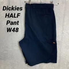 ディッキーズ　ビックサイズ　ハーフパンツ　ネイビー　チノパンルーズフィットW48