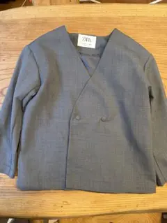 ZARAフォーマル キッズ ノーカラージャケット ショートパンツセットアップ3点