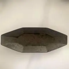 安福由美子 錆釉八角皿35cm 2枚セット 安福由美子 錆釉八角皿35cm 2枚セット 安福由美子 錆釉八角皿