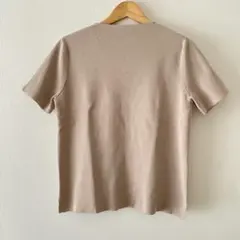 ミラオーウェン ベージュ ニット 半袖 トップス