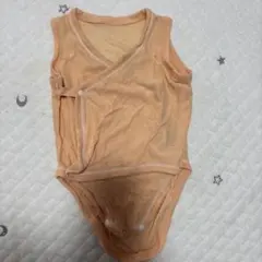 UNIQLO オレンジ色メッシュラップタンクトップ 60cm